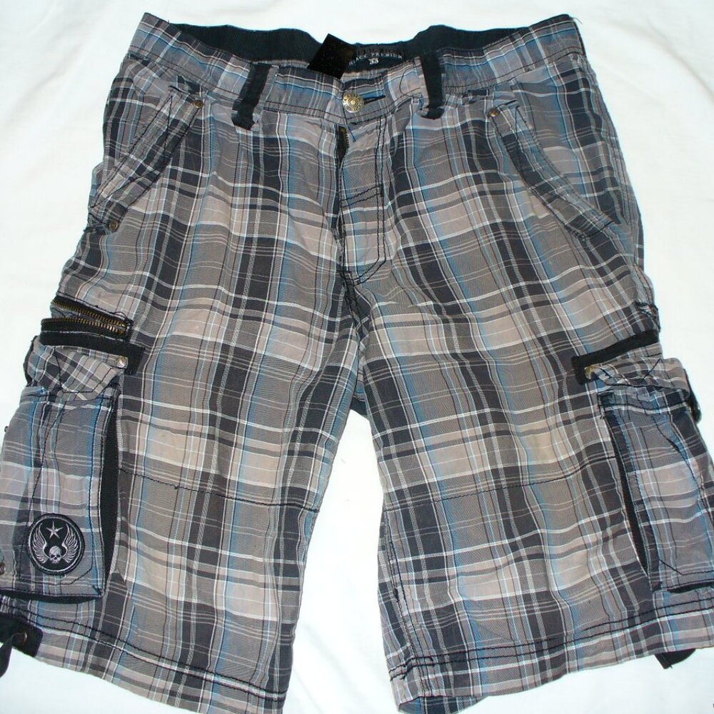 AFFLICTION  Black  Premium  Label  Cargo Shorts  Size 33